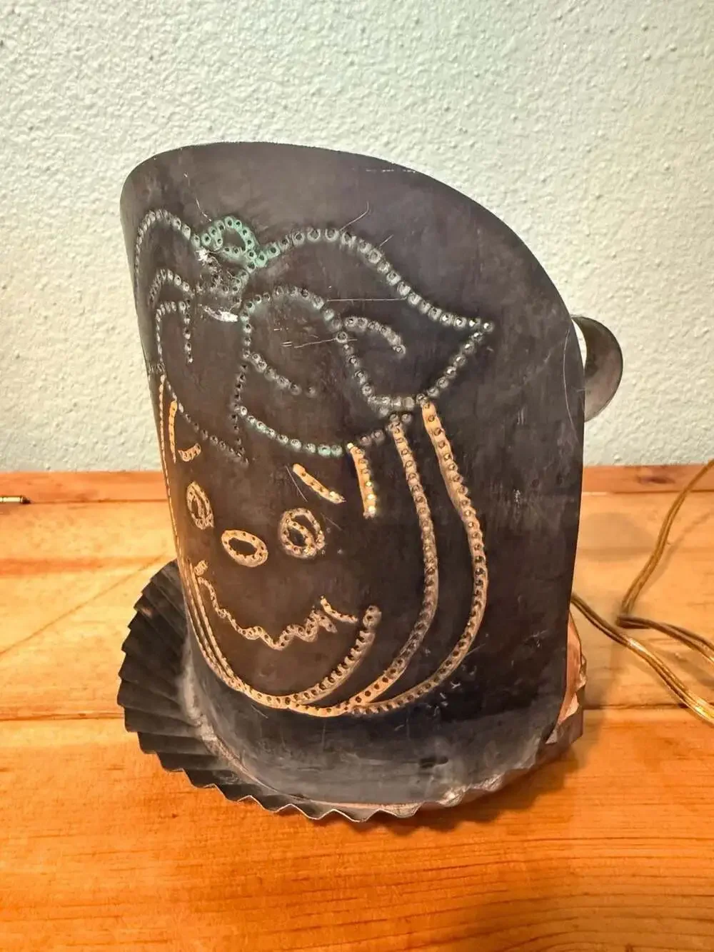 Tom Metal Pumpkin and Cat Halloween Lantern Light